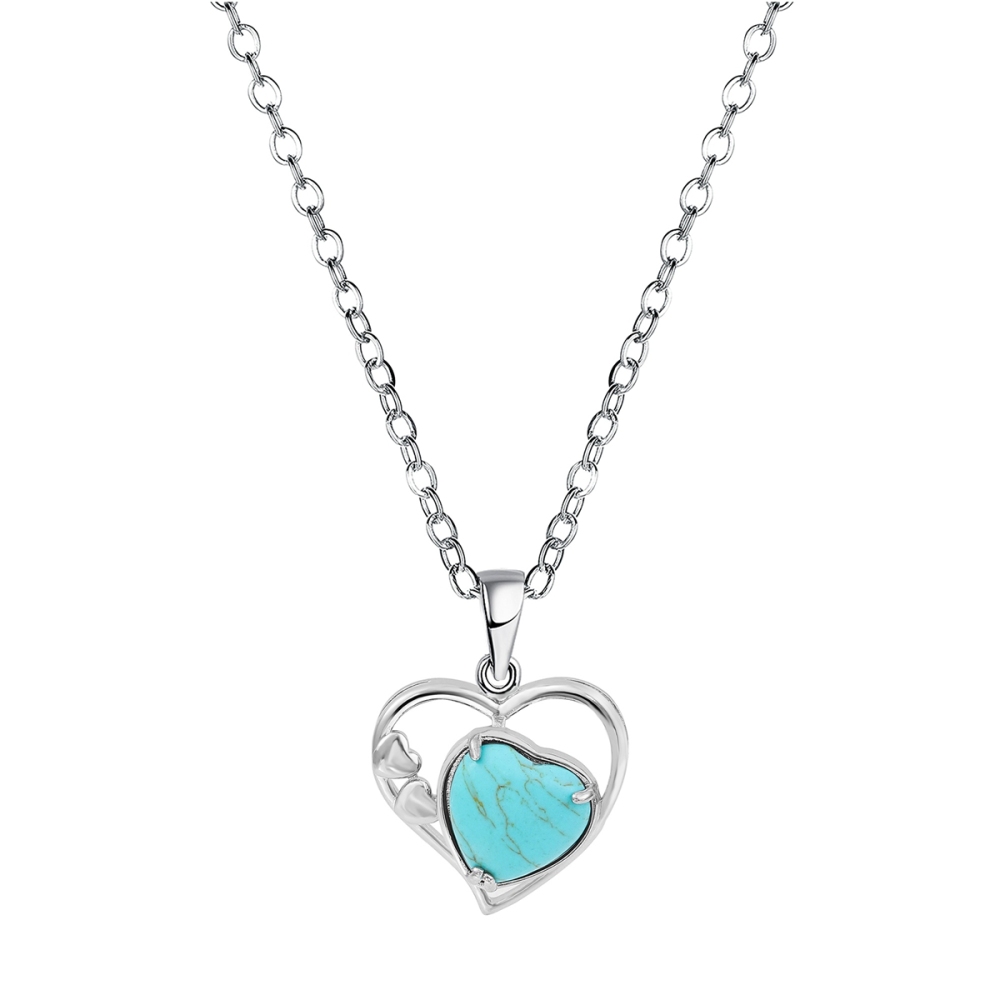 Natural Stone Hollow Heart Stones Pendant Amethyst Quartz Chakras Pendants Healing Crystal Pink Quartz Jewelry For Women And Men