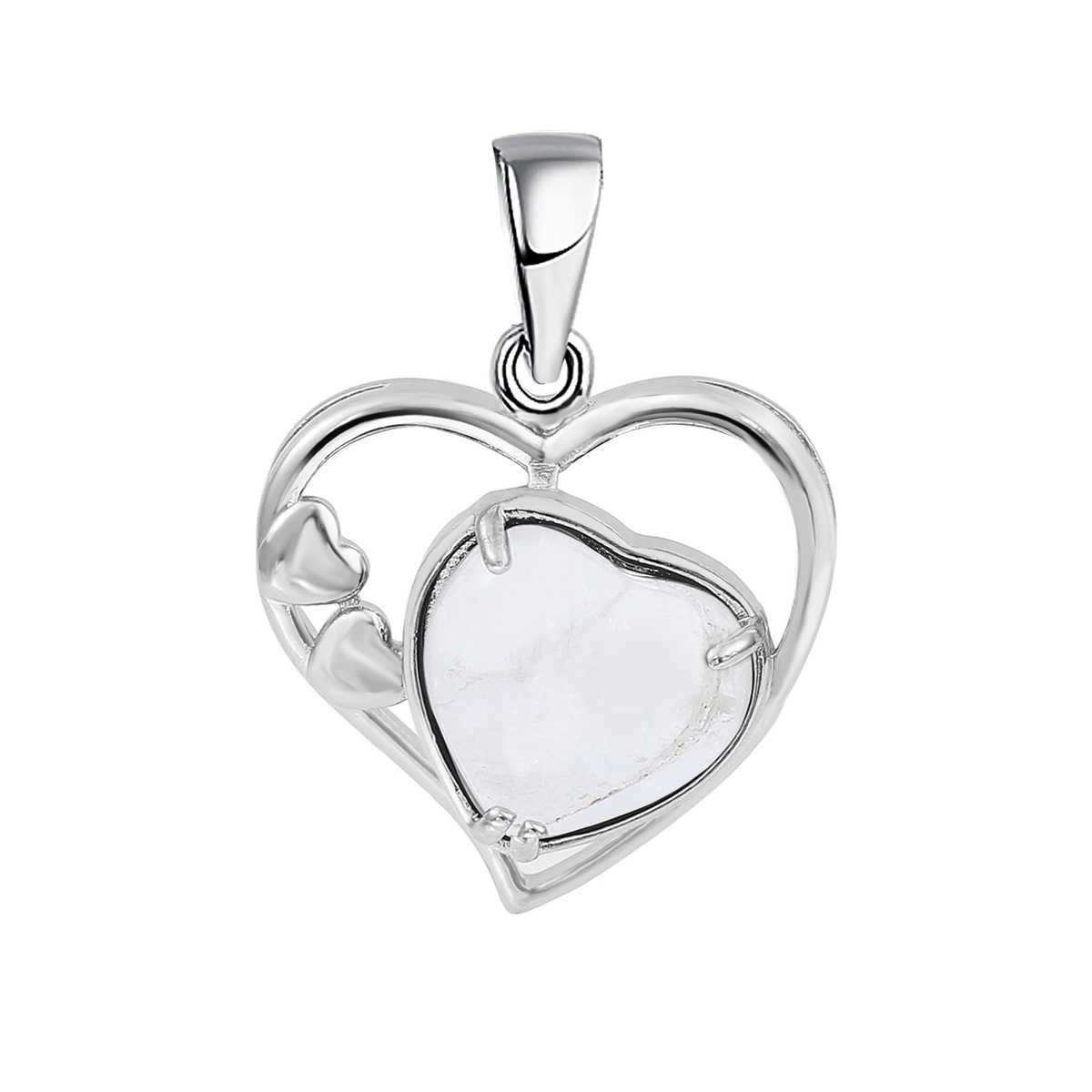 Fashion Crystal Pendant Necklaces Love Heart Necklace Hollow Heart Stone Pendants Charms Women Jewelry Gift