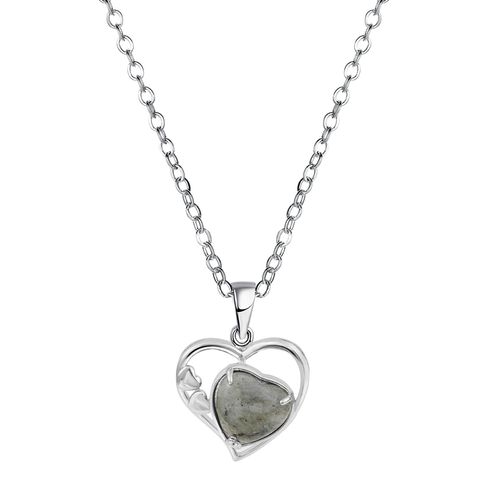 Natural Stone Hollow Heart Stones Pendant Amethyst Quartz Chakras Pendants Healing Crystal Pink Quartz Jewelry For Women And Men
