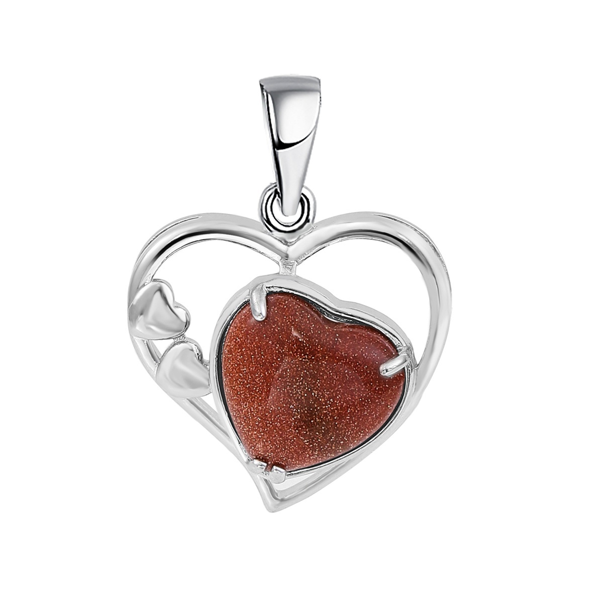 Fashion Crystal Pendant Necklaces Love Heart Necklace Hollow Heart Stone Pendants Charms Women Jewelry Gift