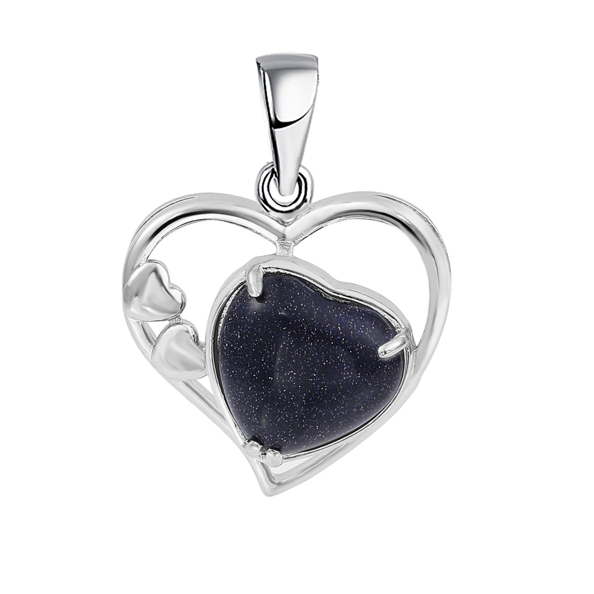 Fashion Crystal Pendant Necklaces Love Heart Necklace Hollow Heart Stone Pendants Charms Women Jewelry Gift