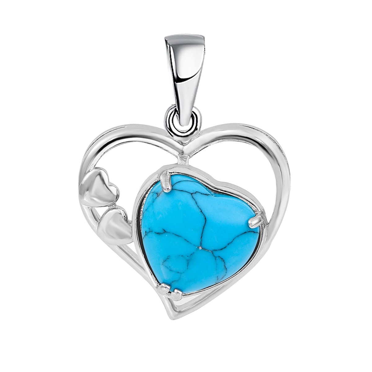 Fashion Crystal Pendant Necklaces Love Heart Necklace Hollow Heart Stone Pendants Charms Women Jewelry Gift