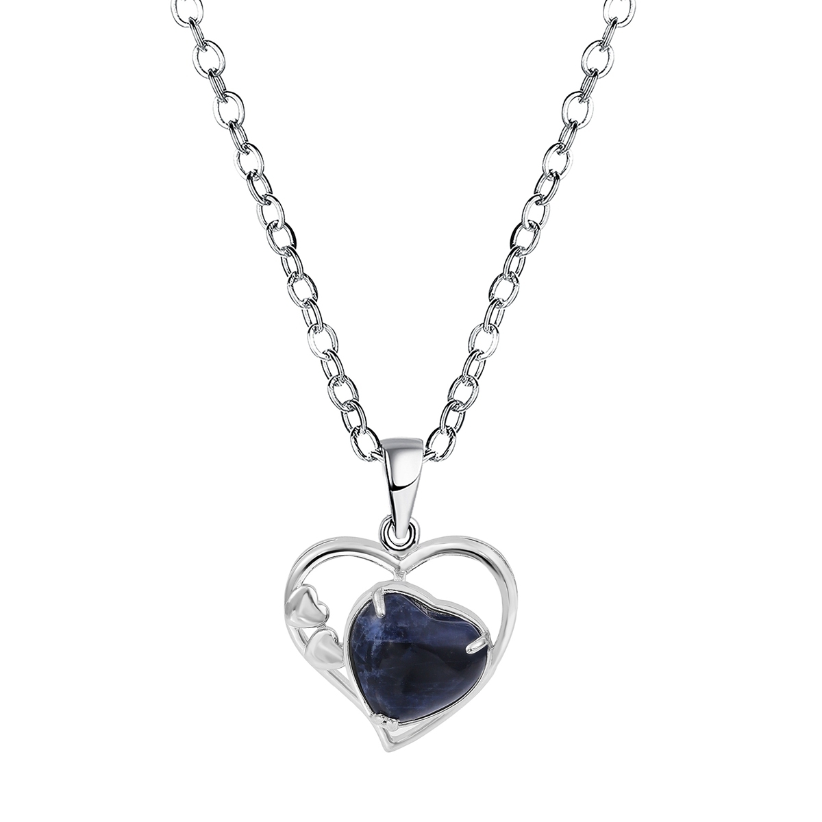 Natural Stone Hollow Heart Stones Pendant Amethyst Quartz Chakras Pendants Healing Crystal Pink Quartz Jewelry For Women And Men