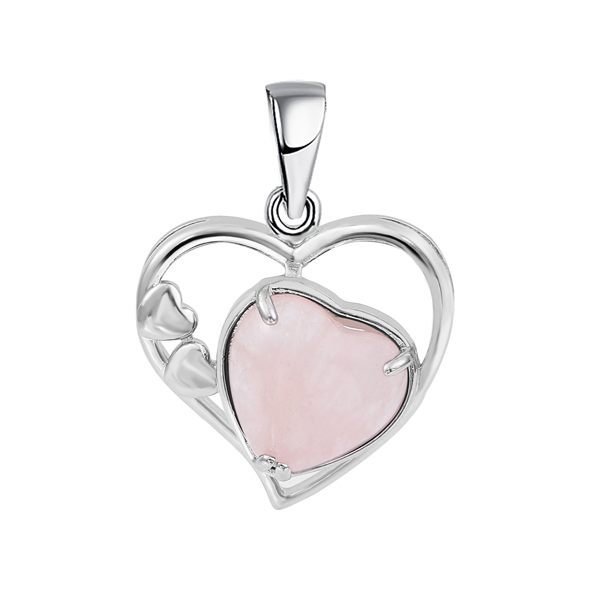 Fashion Crystal Pendant Necklaces Love Heart Necklace Hollow Heart Stone Pendants Charms Women Jewelry Gift