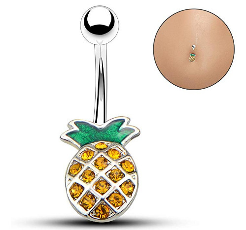 Fashion Glass Peart Gold Pineapple Drop Charm Earrings for Women's Jewelry