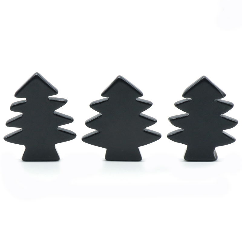 Healing Crystal Stones Pendant Mini Christmas Tree Desk Ornament Pocket Stone Home Office Christmas Decoration