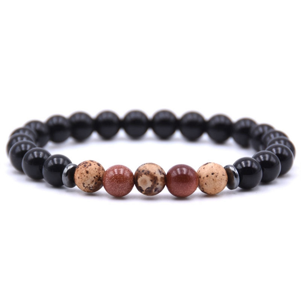 Ladies Bracelet 8mm Lava Rock Aromatherapy Anxiety Oil Disperser Wrist Ornament Braided Rope Natural Stone Yoga Bead Hand Ornament