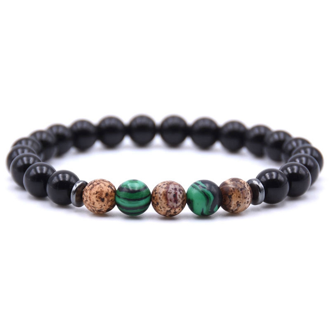 Ladies Bracelet 8mm Lava Rock Aromatherapy Anxiety Oil Disperser Wrist Ornament Braided Rope Natural Stone Yoga Bead Hand Ornament