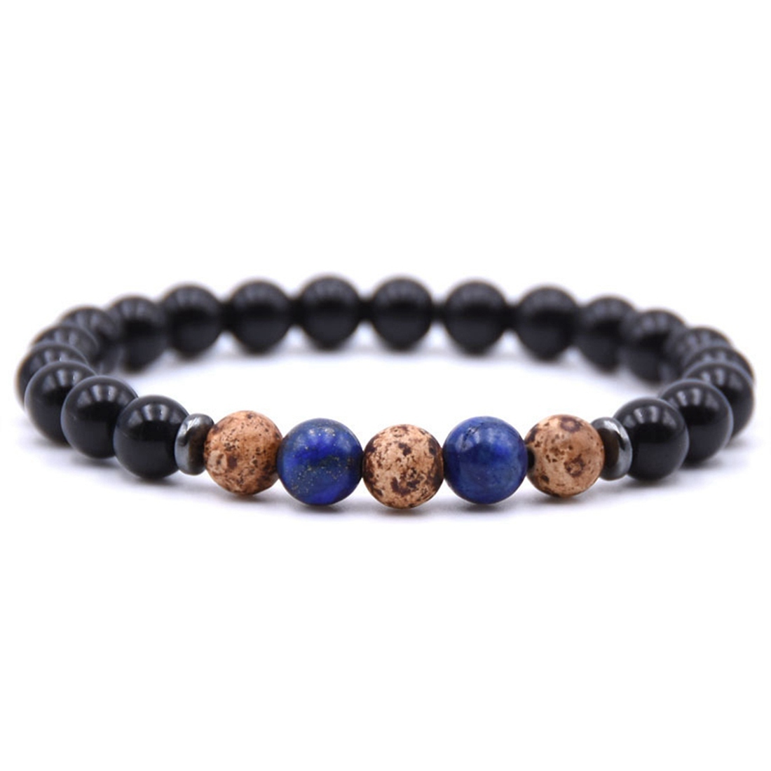 Ladies Bracelet 8mm Lava Rock Aromatherapy Anxiety Oil Disperser Wrist Ornament Braided Rope Natural Stone Yoga Bead Hand Ornament