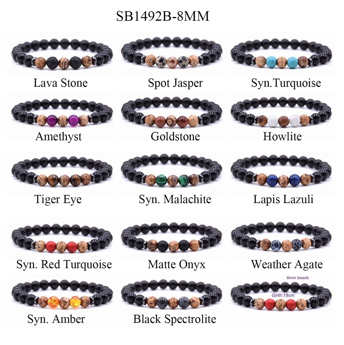 Ladies Bracelet 8mm Lava Rock Aromatherapy Anxiety Oil Disperser Wrist Ornament Braided Rope Natural Stone Yoga Bead Hand Ornament