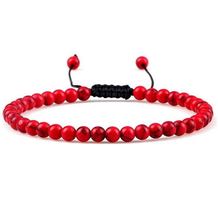 Friendship Bracelets 4mm Natural Blue Turquoise Agate Small Tiger eye Beads Bracelet For Women Girls