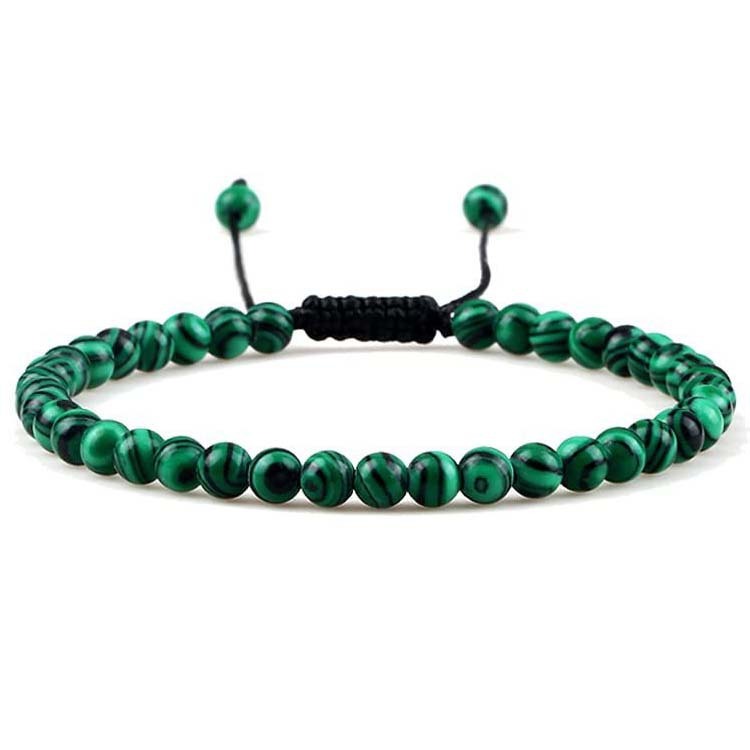 Friendship Bracelets 4mm Natural Blue Turquoise Agate Small Tiger eye Beads Bracelet For Women Girls