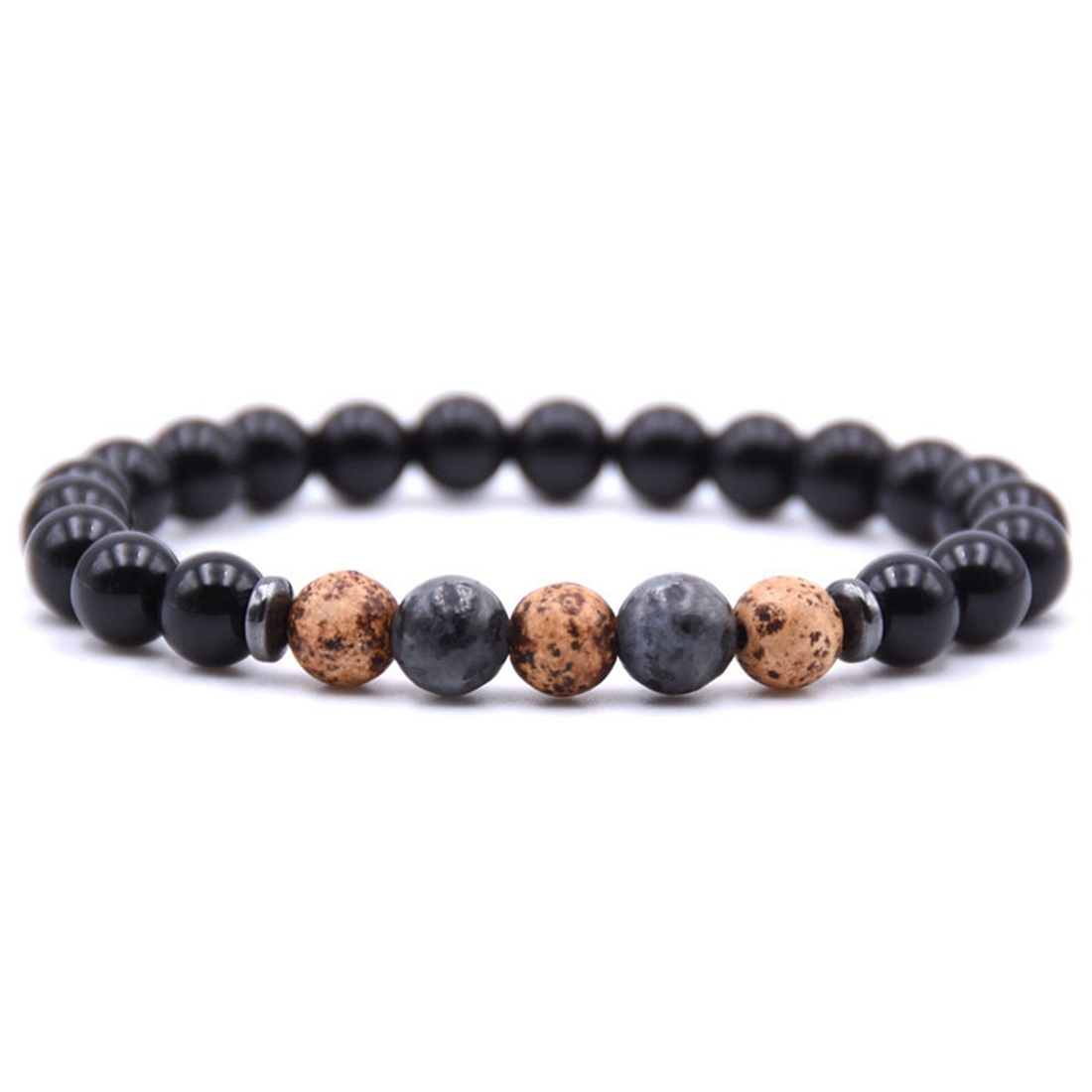 Ladies Bracelet 8mm Lava Rock Aromatherapy Anxiety Oil Disperser Wrist Ornament Braided Rope Natural Stone Yoga Bead Hand Ornament