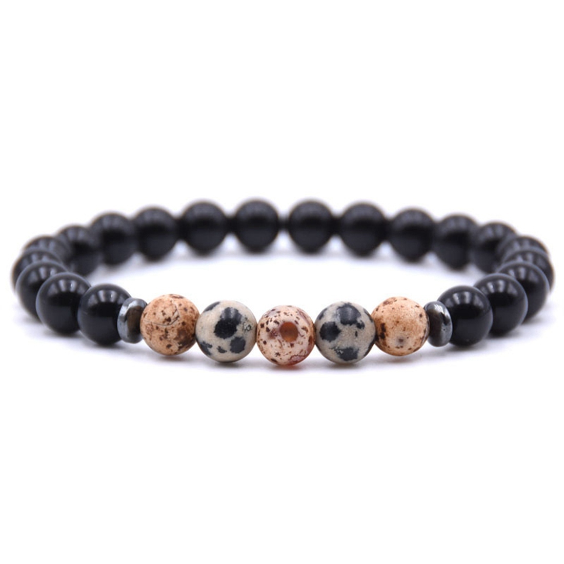 Ladies Bracelet 8mm Lava Rock Aromatherapy Anxiety Oil Disperser Wrist Ornament Braided Rope Natural Stone Yoga Bead Hand Ornament