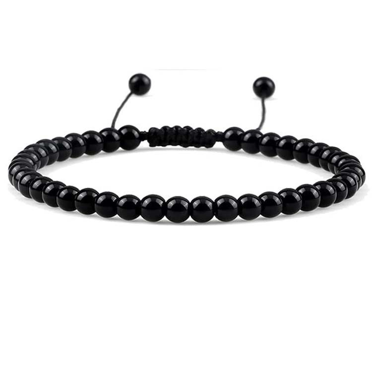 Friendship Bracelets 4mm Natural Blue Turquoise Agate Small Tiger eye Beads Bracelet For Women Girls