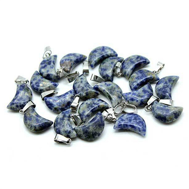 Charm Crystal Heart Moon Star Shaped Necklace Jewelry Pendant Chakra Reiki Bulk for Jewelry Making Healing Quartz Stones