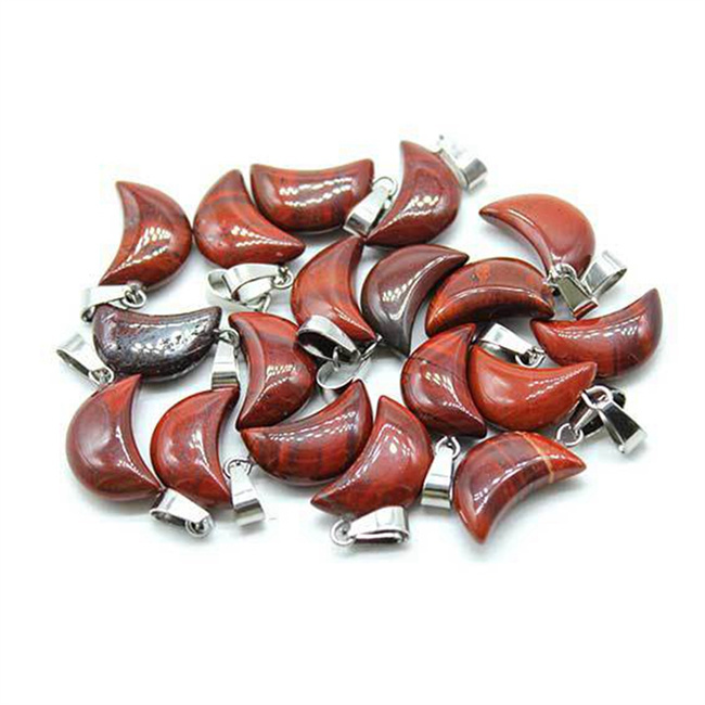 Charm Crystal Heart Moon Star Shaped Necklace Jewelry Pendant Chakra Reiki Bulk for Jewelry Making Healing Quartz Stones