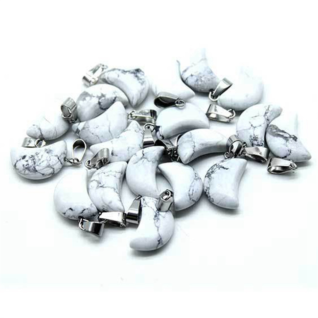 Charm Crystal Heart Moon Star Shaped Necklace Jewelry Pendant Chakra Reiki Bulk for Jewelry Making Healing Quartz Stones