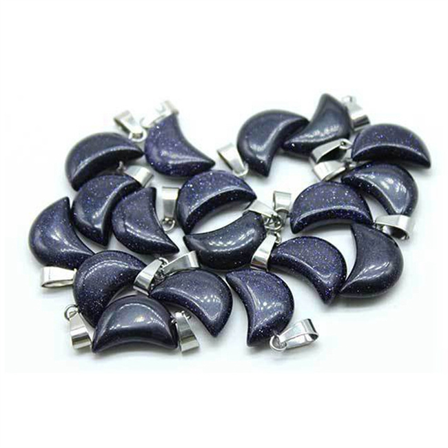 Charm Crystal Heart Moon Star Shaped Necklace Jewelry Pendant Chakra Reiki Bulk for Jewelry Making Healing Quartz Stones
