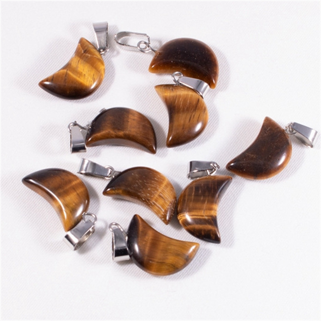 Charm Crystal Heart Moon Star Shaped Necklace Jewelry Pendant Chakra Reiki Bulk for Jewelry Making Healing Quartz Stones