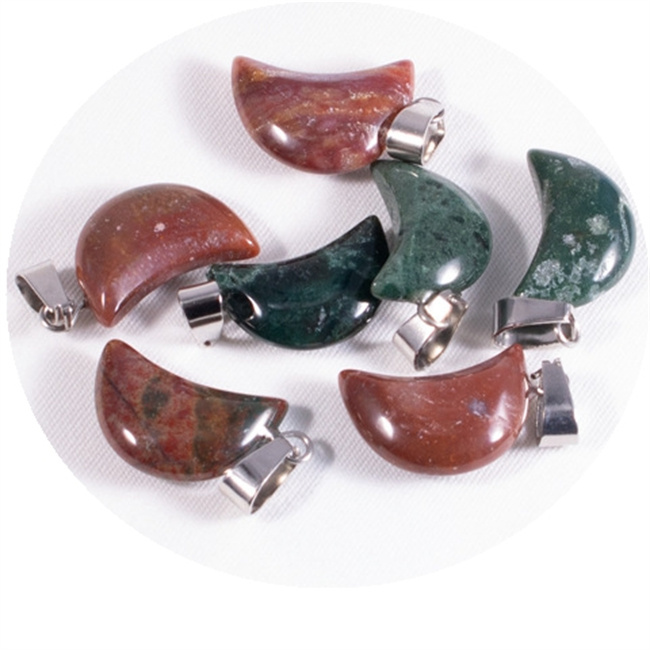 Charm Crystal Heart Moon Star Shaped Necklace Jewelry Pendant Chakra Reiki Bulk for Jewelry Making Healing Quartz Stones