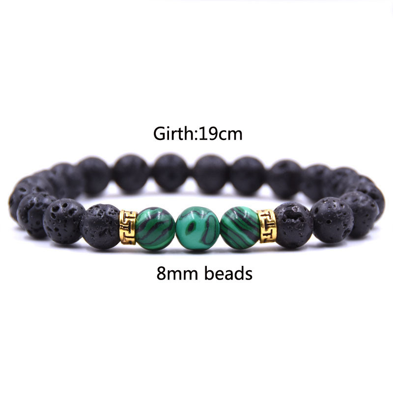 Fashion Design Lava Rock Stone Imperial Jasper Essential Oil Diffuser Bracelet Natural Lava Stone Beads Bracelet