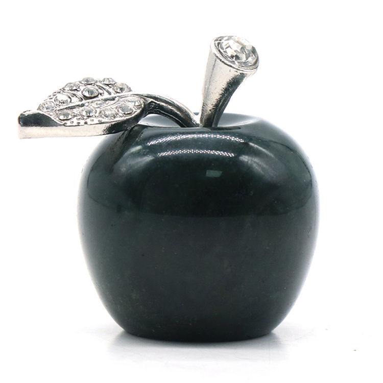 Wholesale Natural High Quality Crystal Apple Christmas Peace Fruit Gift Healing Crystal Apple For Pendant Jewelry Making
