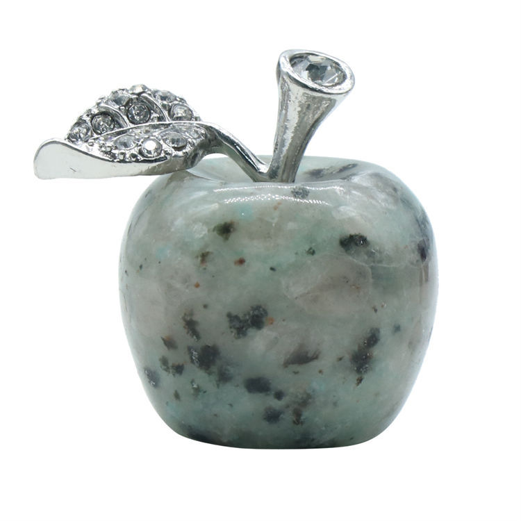 Wholesale Natural High Quality Crystal Apple Christmas Peace Fruit Gift Healing Crystal Apple For Pendant Jewelry Making