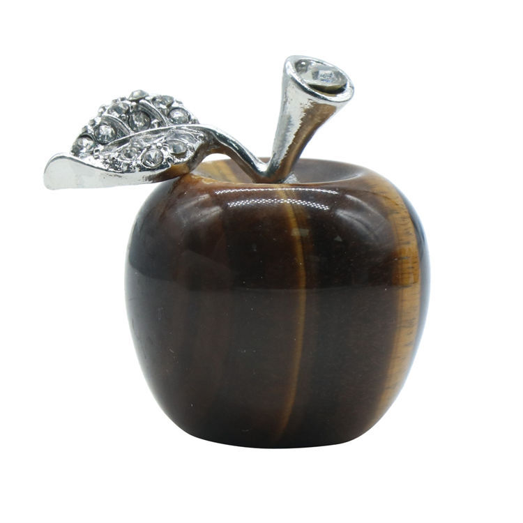 Wholesale Natural High Quality Crystal Apple Christmas Peace Fruit Gift Healing Crystal Apple For Pendant Jewelry Making