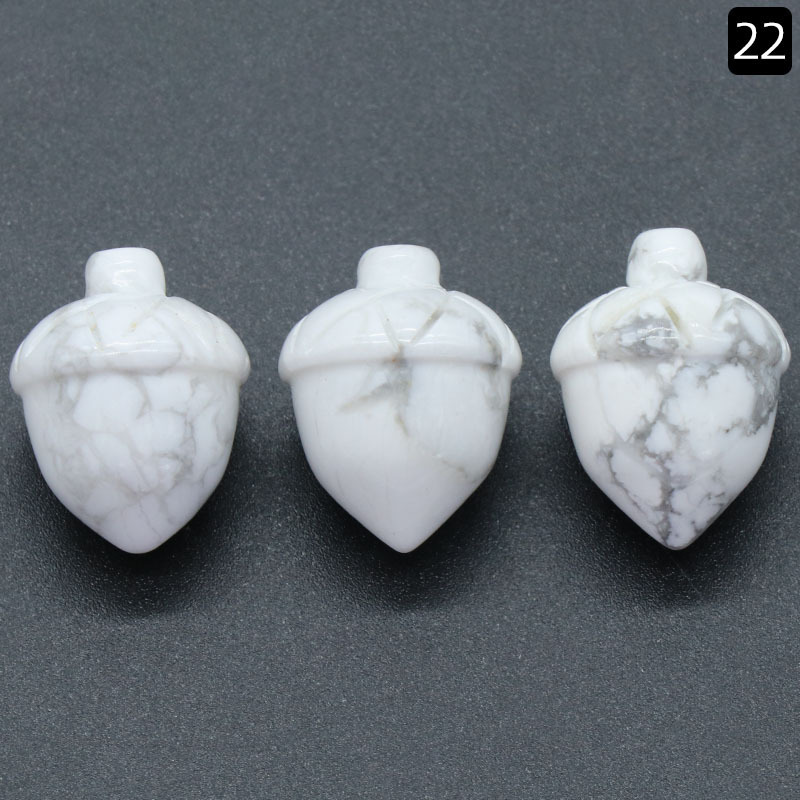 Hand Carving Christmas Rose Quartz Pine Nuts Natural Stone Hand Made Carved Crystal Pinecone For Decoration