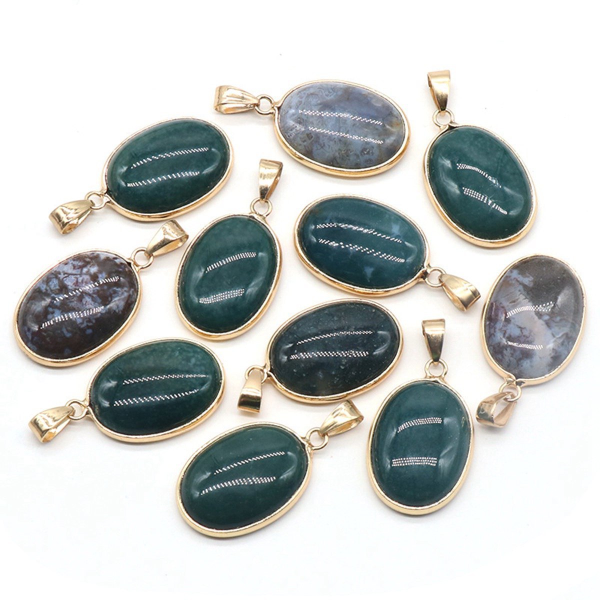 18x25mm Natural Crystal Stone Irregular Waterdrop Shape Exquisite Quartz Agate Charms for Jewelry Making Necklace Bracelet
