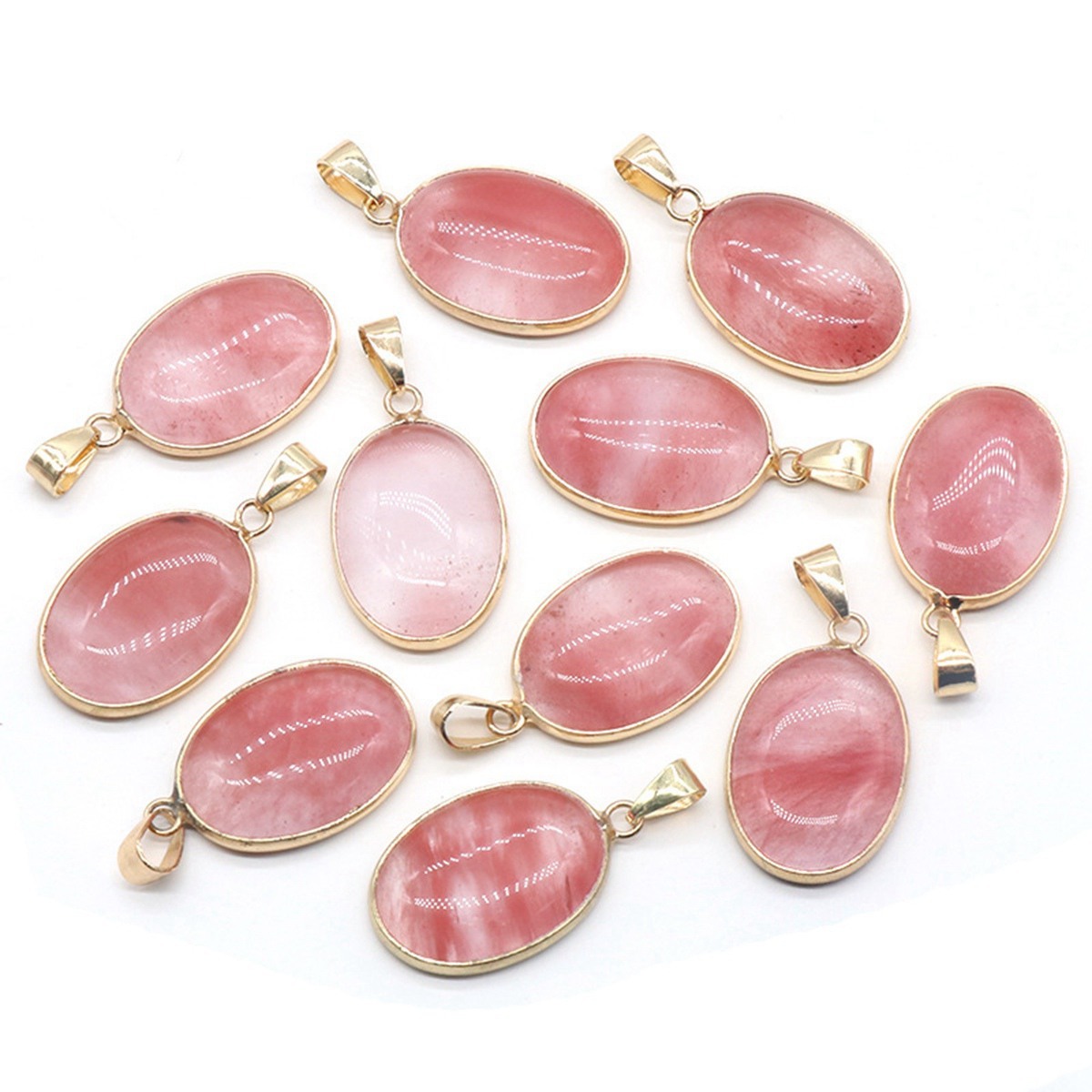 18x25mm Natural Crystal Stone Irregular Waterdrop Shape Exquisite Quartz Agate Charms for Jewelry Making Necklace Bracelet