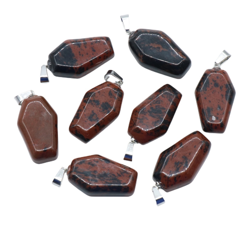 Wholesale Different Materials Cute Coffin Crystal Stone Coffin Shaped Gemstone Mini Carved Stone Crystal Gift