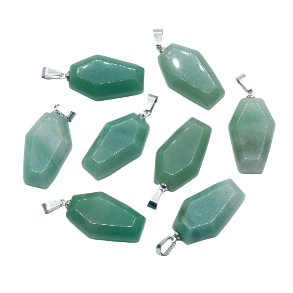 Wholesale Different Materials Cute Coffin Crystal Stone Coffin Shaped Gemstone Mini Carved Stone Crystal Gift