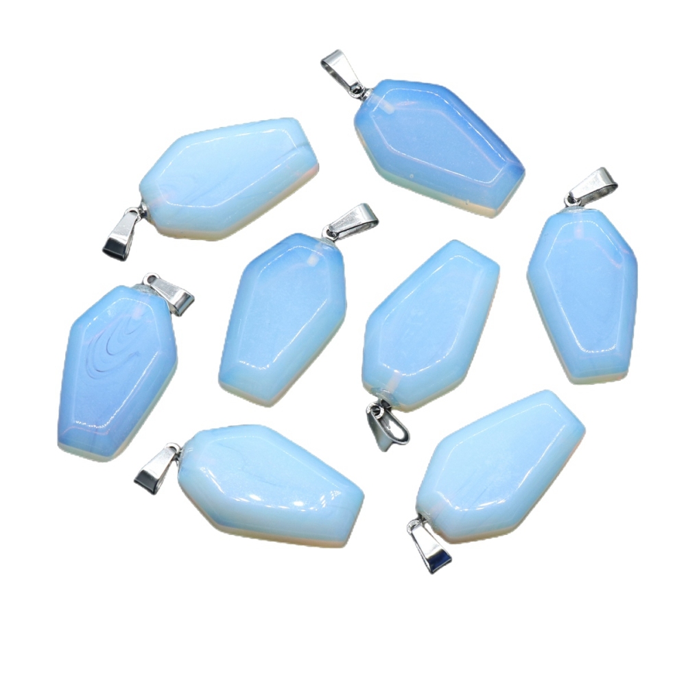 Wholesale Different Materials Cute Coffin Crystal Stone Coffin Shaped Gemstone Mini Carved Stone Crystal Gift
