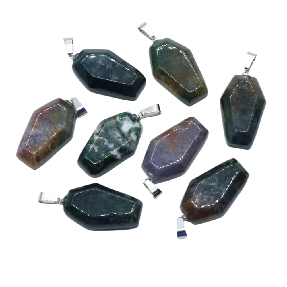 Wholesale Different Materials Cute Coffin Crystal Stone Coffin Shaped Gemstone Mini Carved Stone Crystal Gift