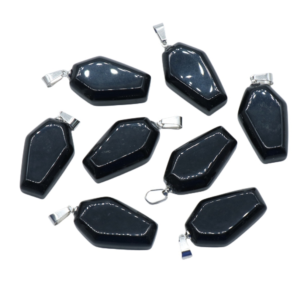 Wholesale Different Materials Cute Coffin Crystal Stone Coffin Shaped Gemstone Mini Carved Stone Crystal Gift