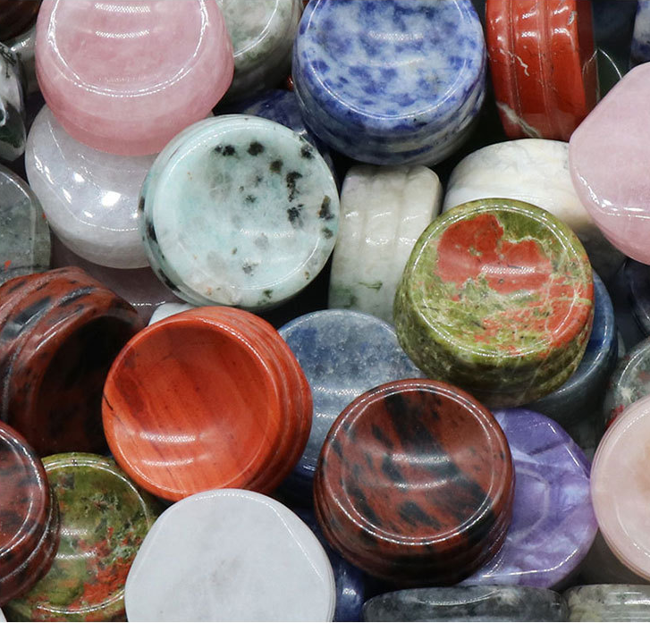 Natural Crystal Agate Stone Sphere Display Stand  Handmade Egg Holder Base for Home Office  Decor Gemstone ,Crystal Ball