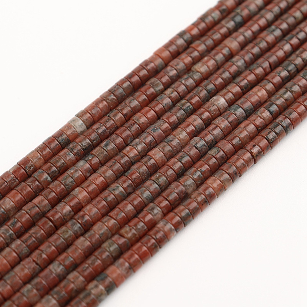 1 Strand 4x2mm Natural Flat Spacer Gemstone Beads Charming Crystal Agate Colored Stones for DIY Bracelet Necklace Jewelry Making