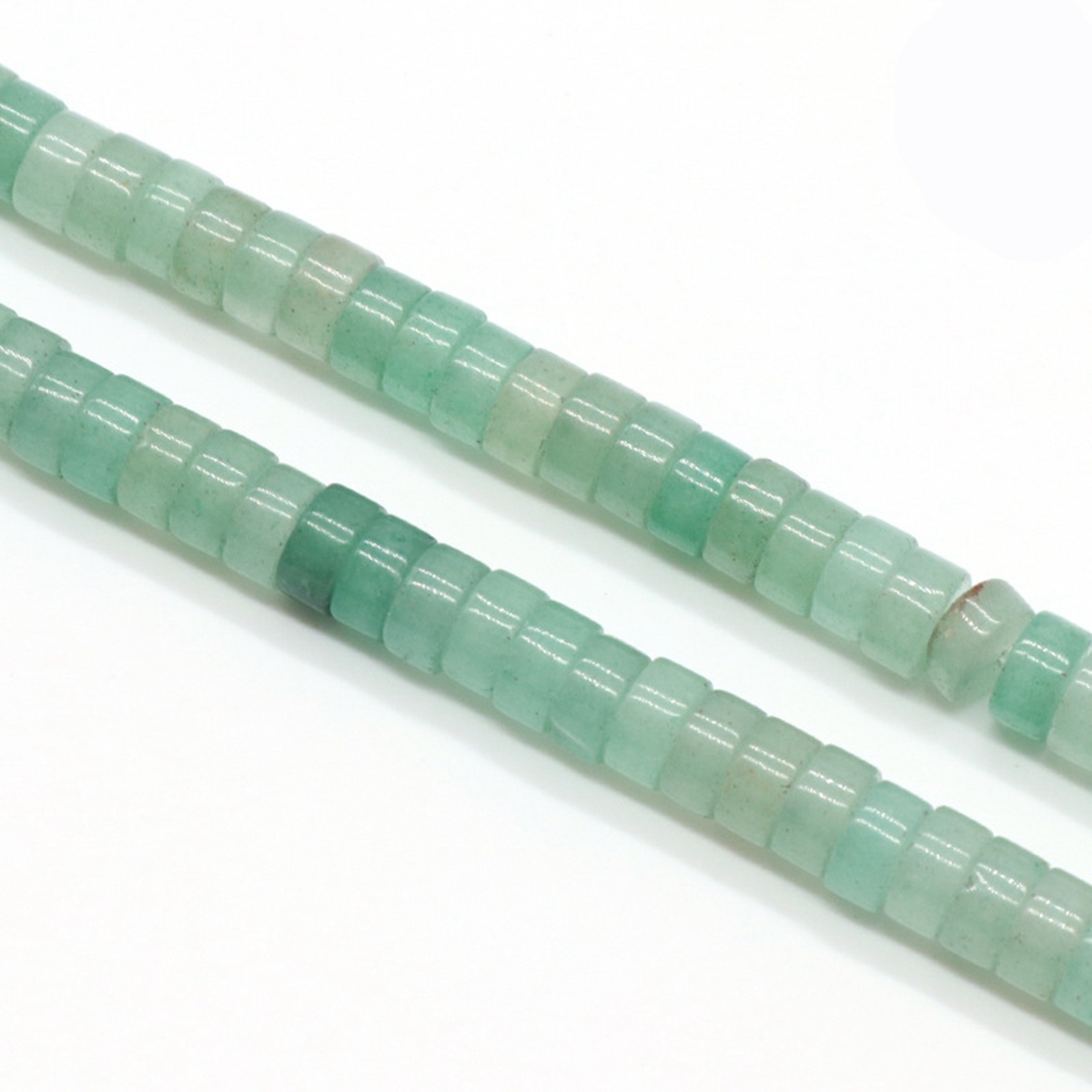 1 Strand 3x6mm Natural Flat Gemstone Beads Charming Crystal Agate Colored Stones for DIY Bracelet Necklace Jewelry Making