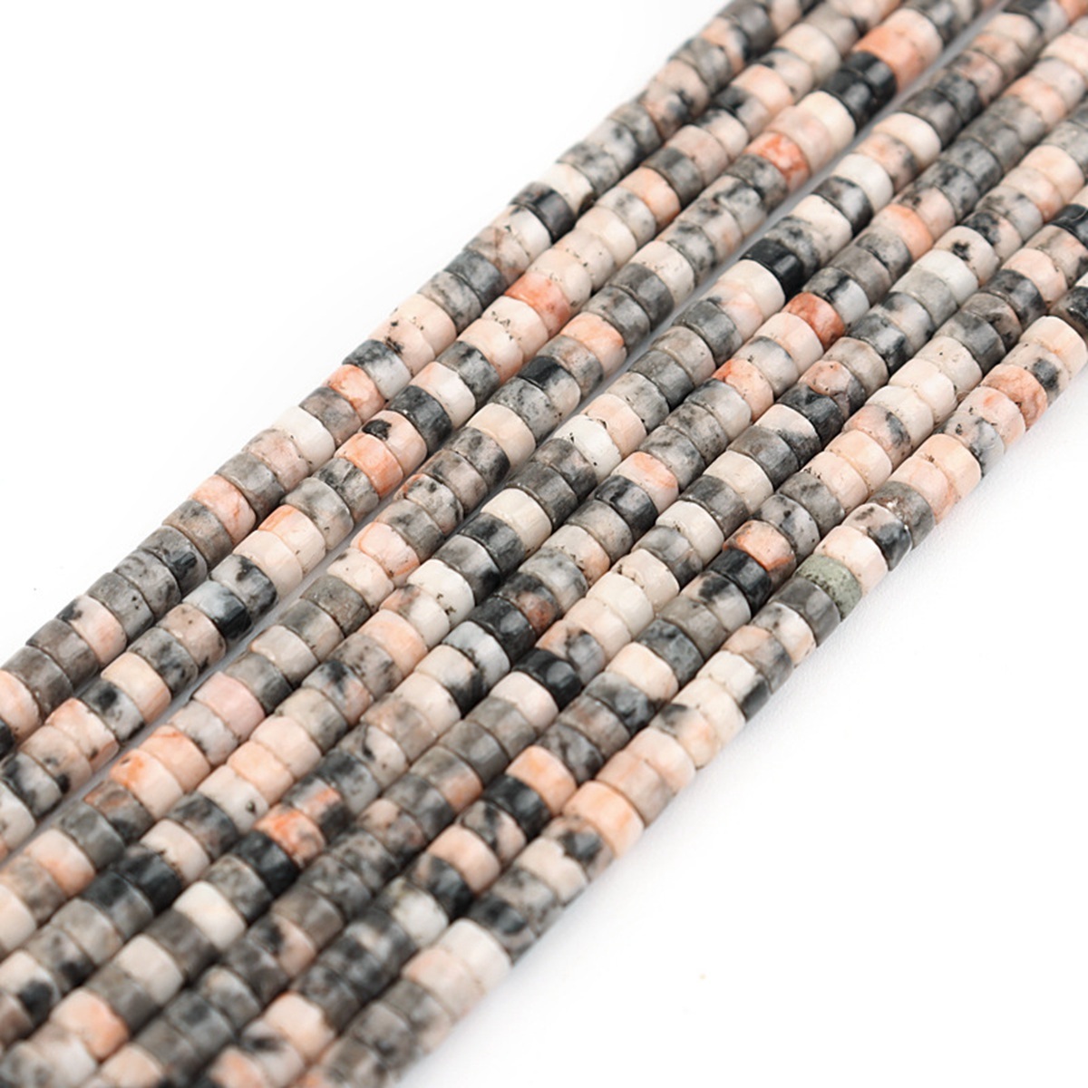 1 Strand 4x2mm Natural Flat Spacer Gemstone Beads Charming Crystal Agate Colored Stones for DIY Bracelet Necklace Jewelry Making