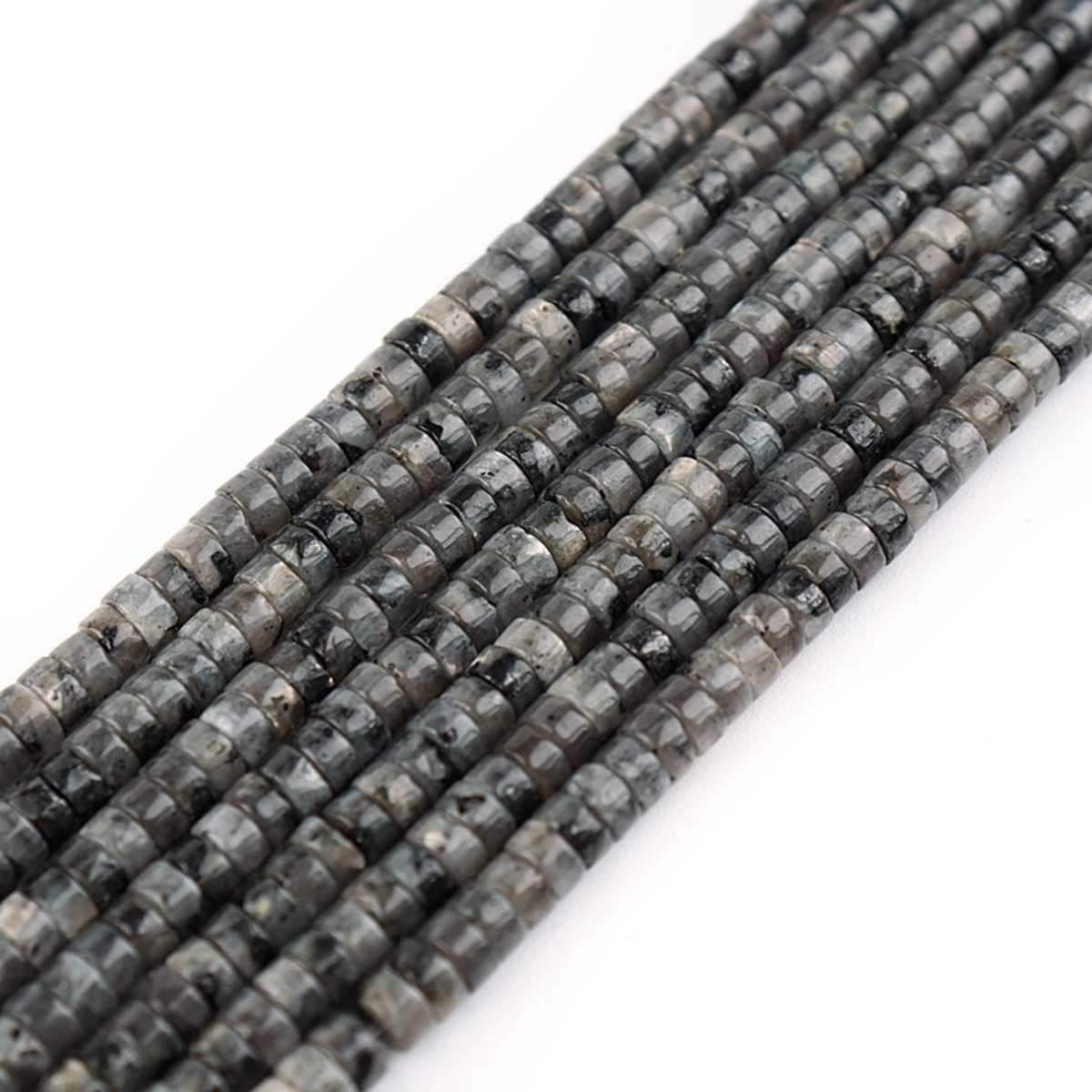 1 Strand 4x2mm Natural Flat Spacer Gemstone Beads Charming Crystal Agate Colored Stones for DIY Bracelet Necklace Jewelry Making