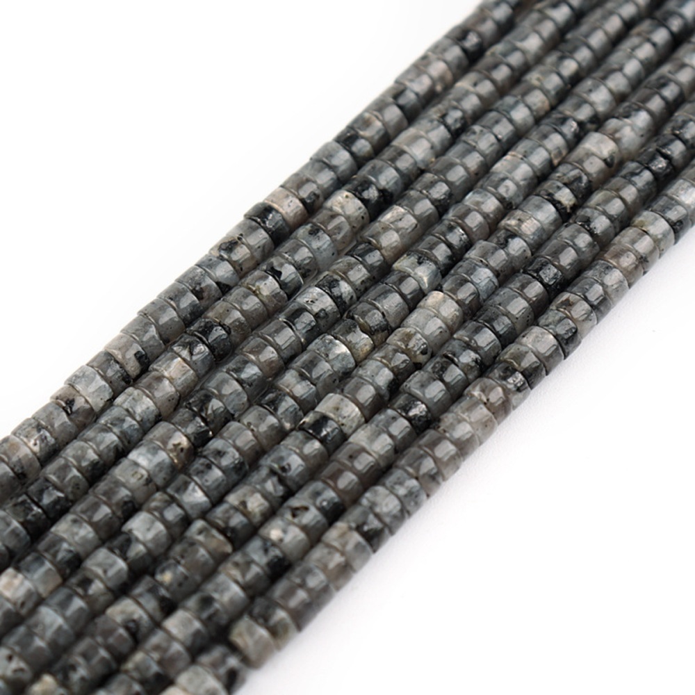 1 Strand 4x2mm Natural Flat Spacer Gemstone Beads Charming Crystal Agate Colored Stones for DIY Bracelet Necklace Jewelry Making