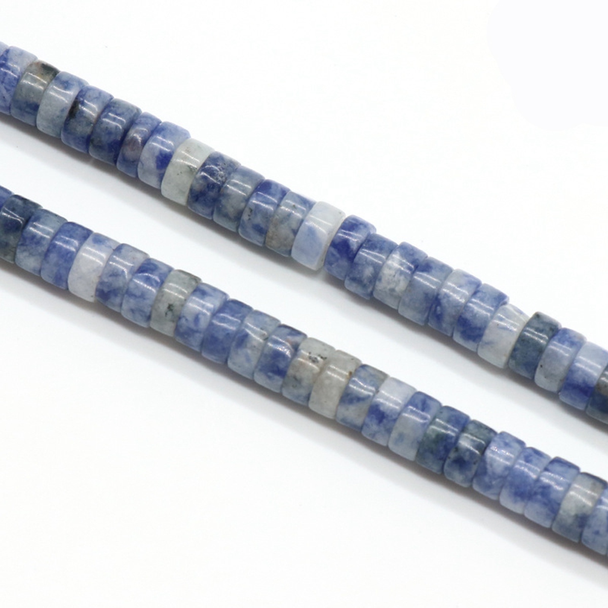 1 Strand 3x6mm Natural Flat Gemstone Beads Charming Crystal Agate Colored Stones for DIY Bracelet Necklace Jewelry Making