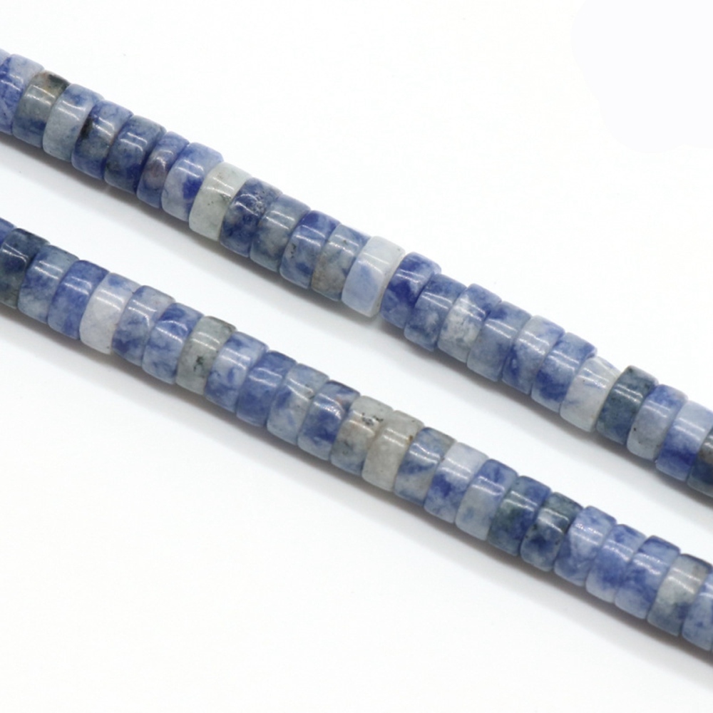 1 Strand 3x6mm Natural Flat Gemstone Beads Charming Crystal Agate Colored Stones for DIY Bracelet Necklace Jewelry Making
