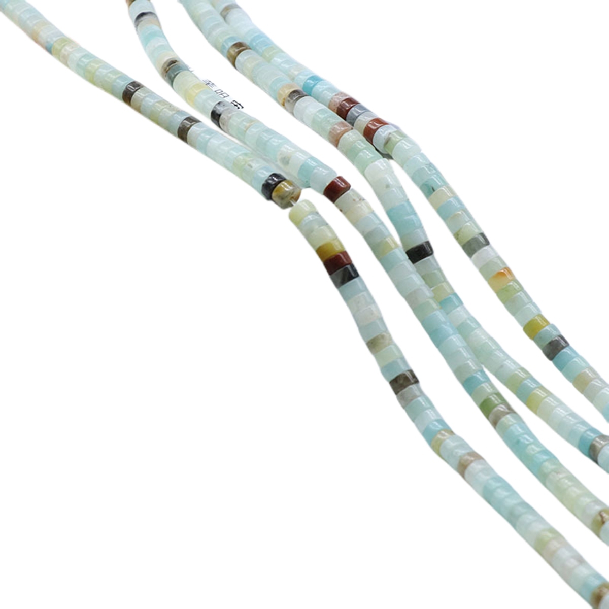 1 Strand 4x2mm Natural Flat Spacer Gemstone Beads Charming Crystal Agate Colored Stones for DIY Bracelet Necklace Jewelry Making