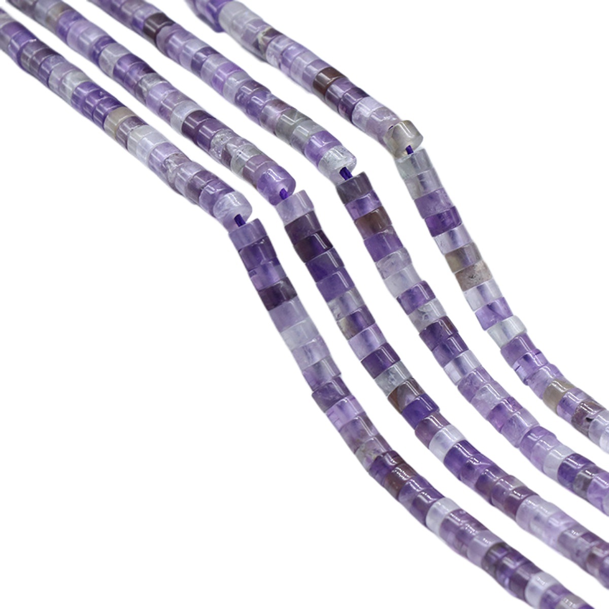 1 Strand 4x2mm Natural Flat Spacer Gemstone Beads Charming Crystal Agate Colored Stones for DIY Bracelet Necklace Jewelry Making