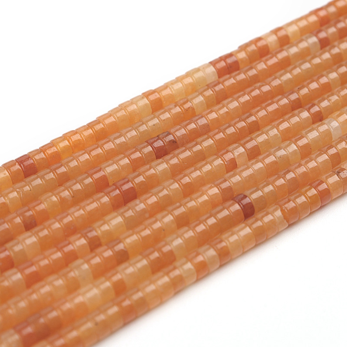 1 Strand 4x2mm Natural Flat Spacer Gemstone Beads Charming Crystal Agate Colored Stones for DIY Bracelet Necklace Jewelry Making