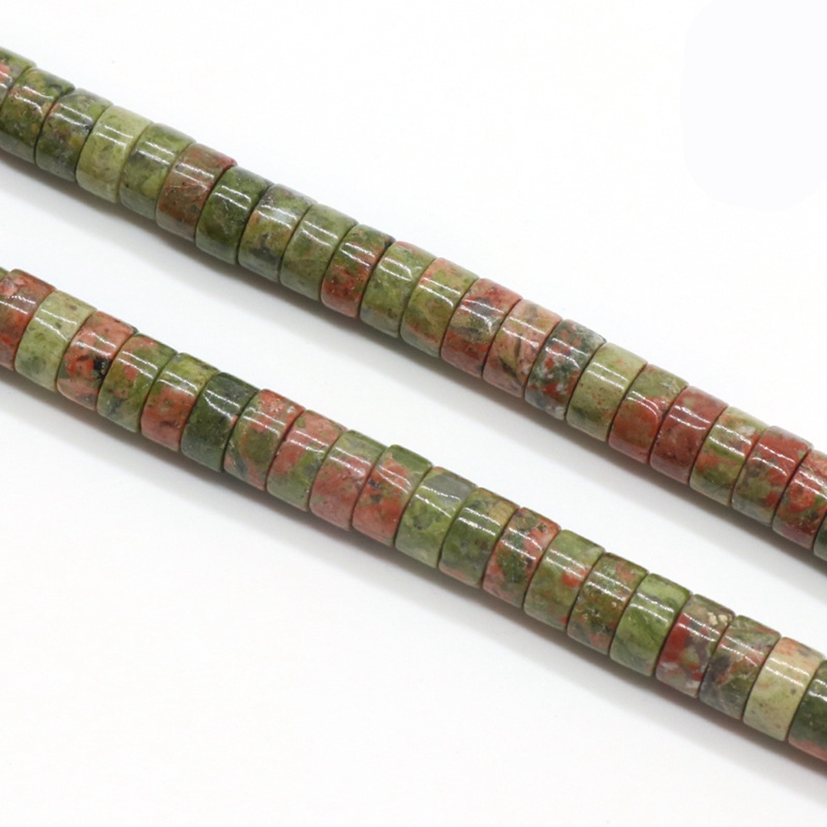 1 Strand 3x6mm Natural Flat Gemstone Beads Charming Crystal Agate Colored Stones for DIY Bracelet Necklace Jewelry Making