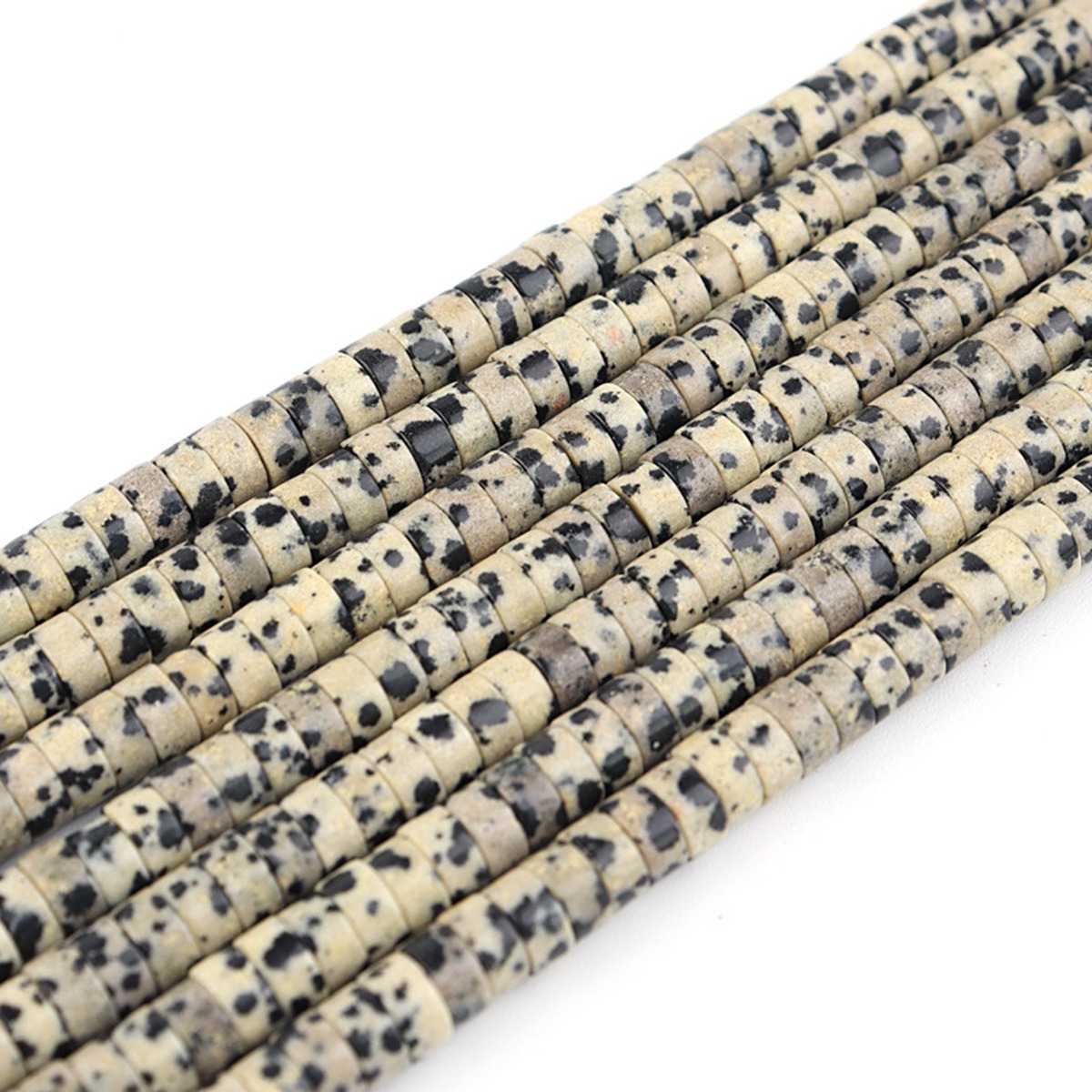 1 Strand 4x2mm Natural Flat Spacer Gemstone Beads Charming Crystal Agate Colored Stones for DIY Bracelet Necklace Jewelry Making